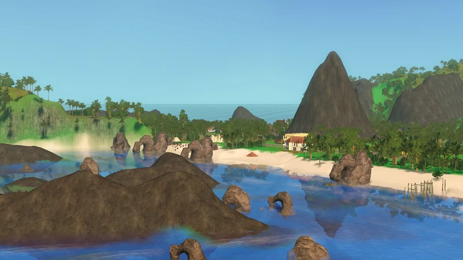 New lands 3. Симс 2м остров. SIMS 2 Island. Water Shader SIMS 2.