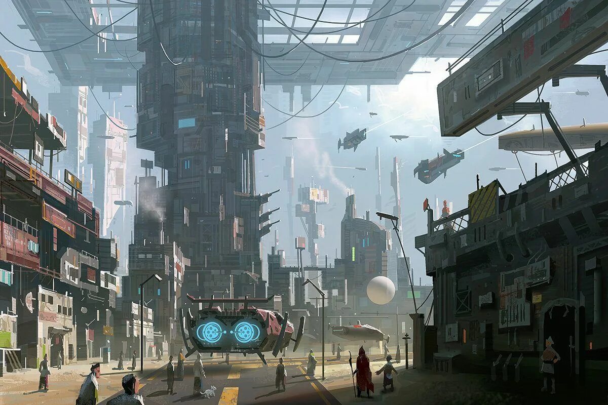 Without future. Cyberpunk Concept Art город. Город будущего Cyberpunk 2077. Cyberpunk 2077 улицы города. Sci Fi Cyberpunk улица арт.