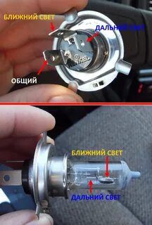 Как правильно ставить лампы н4