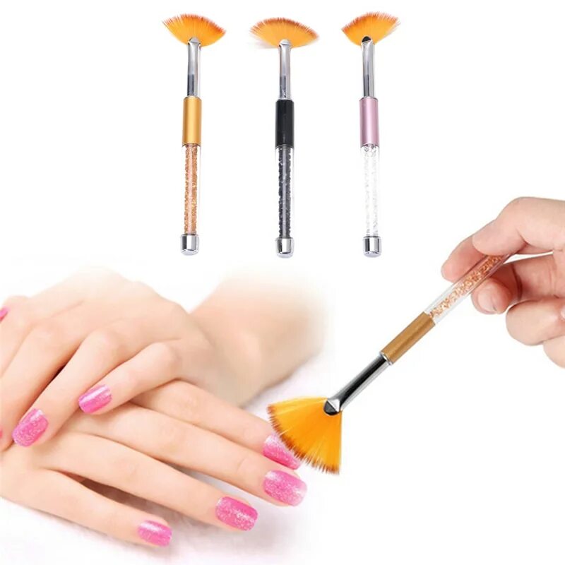 кисти алиэкспресс для геля. кисточки телефон маникюр. кисти для рисования на ногтях. ). плоская кисть для маникюра.