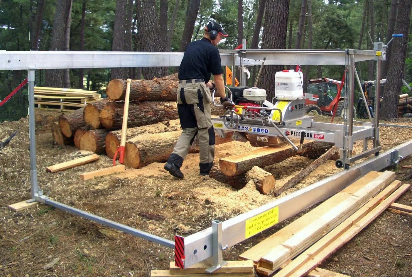 Sawmill Multisaw. Пилорама 35. Цепь для распиловки бревен вдоль. Работа на пилораме.