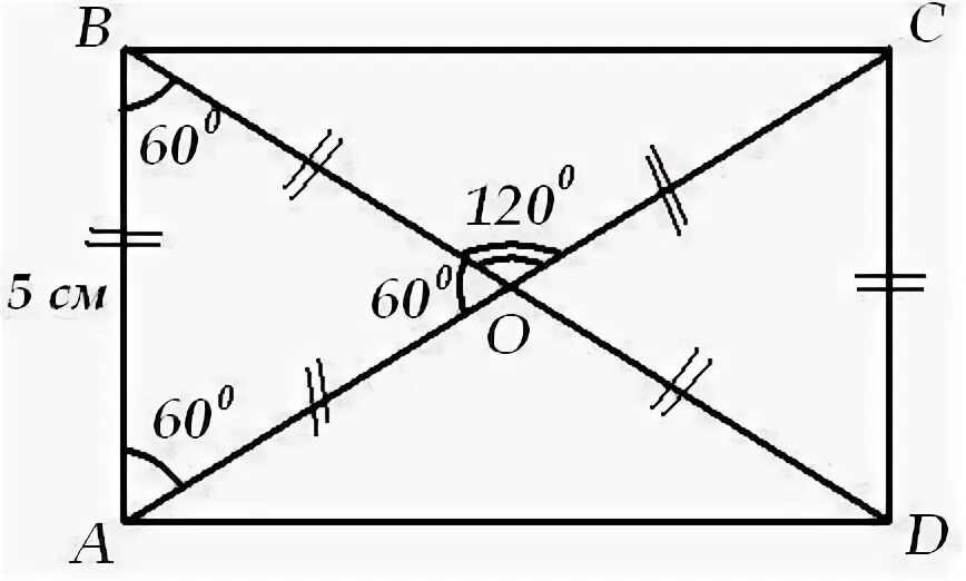 Диагонали прямоугольника пересекаются под углом. Диагонали пересекаются под углом 60 градусов. Прямоугольник с диагоналями углы 60 градусов. Диагональ в прямоугольнике под углом 60. Меньшая сторона прямоугольника 16
