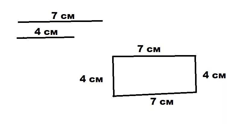 Прямоугольник со сторонами 4 и 8