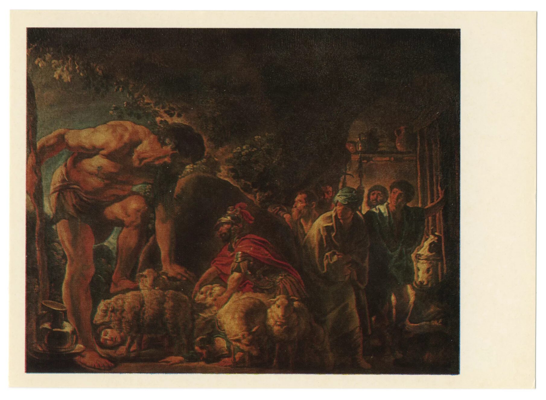 Якоб йорданс одиссей в пещере полифема. Константин хансен прометей. Одиссей и полифем. Одиссей пещера. Одиссей пещера.