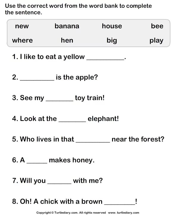 Complete the correct answers. Sentence in English for Kids. English sentences for Kids. To be using задания. Making sentences for Kids.