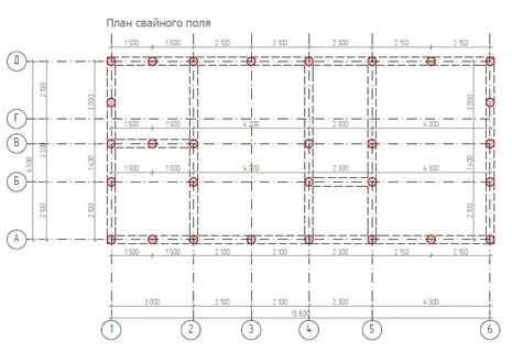 План свай