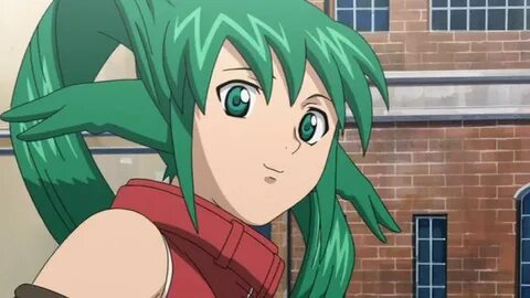 She has green