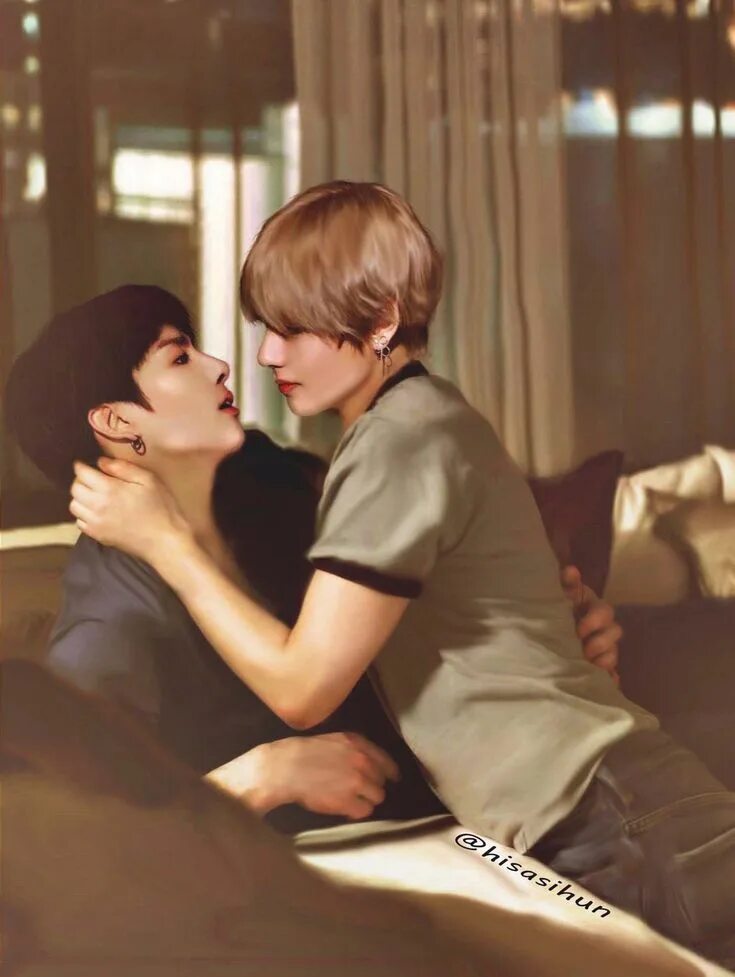 Vkook. Вигуки бтс засосы. Vkook 18. Бтс слэш. Bts вигуки арт.