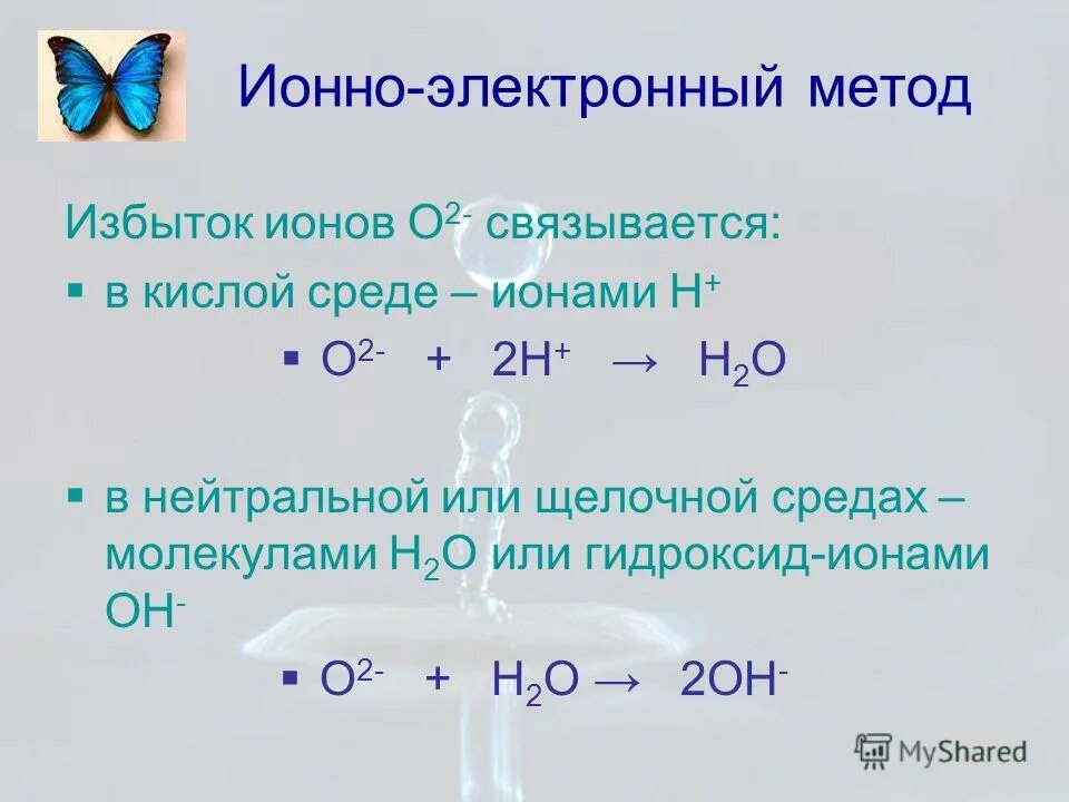 Реакция 2н2о 2н2 о2