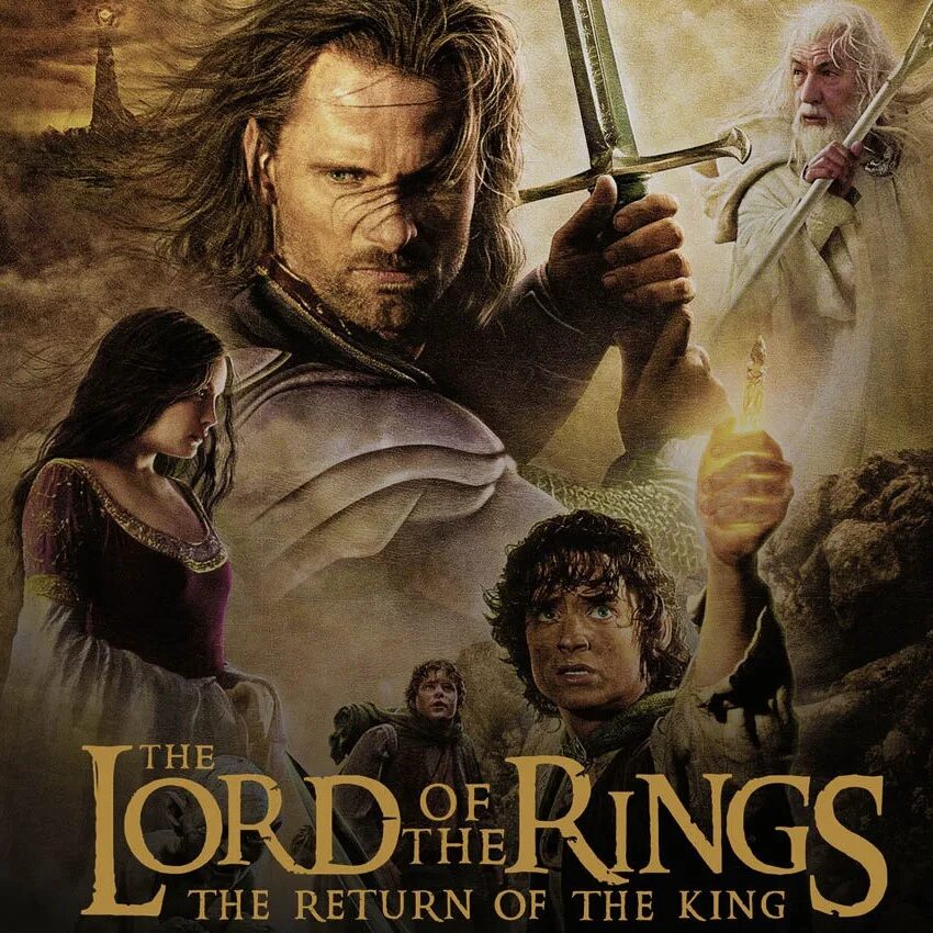 Lords of the Rings Return King Постер.