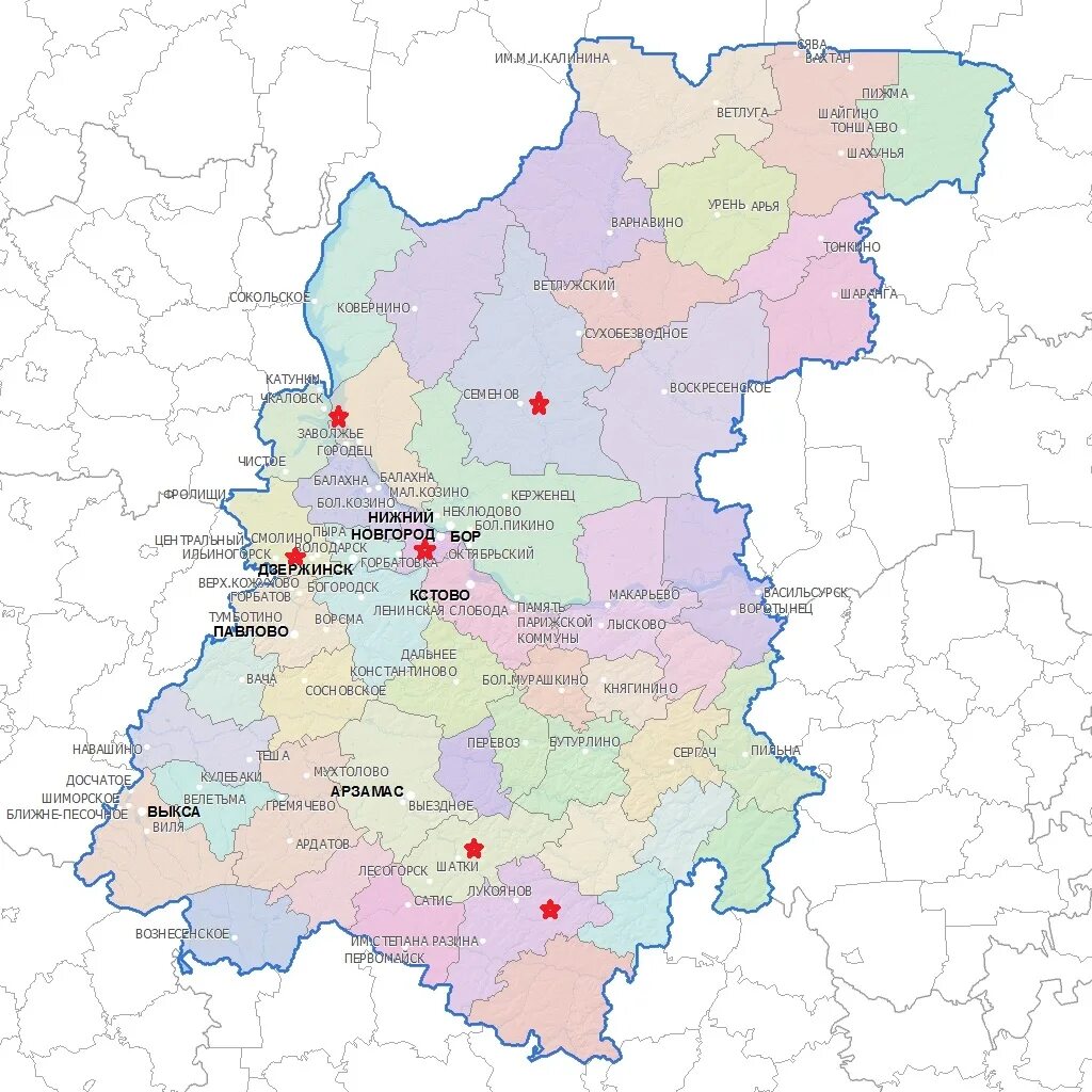 Работа нижний новгород и область. Карта области Нижегородской области. Карта Нижегородской обл. Карта ниждегородскойобласти. Карта Нижегородской области по районам.