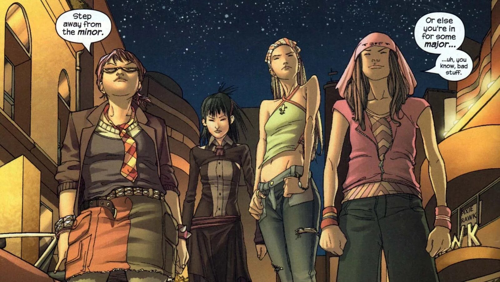 Step away. Runaways комикс. Runaways Marvel. Marvel Runaways игры.