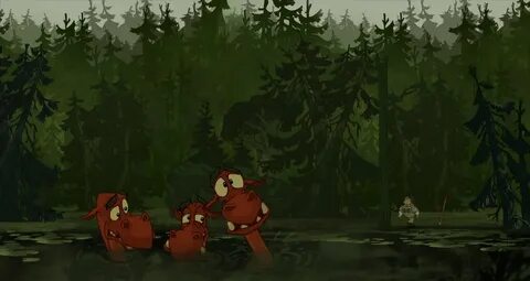 Три богатыря лес