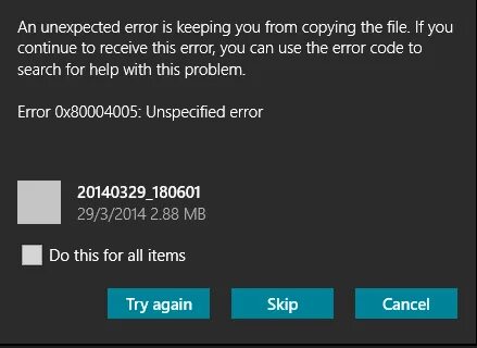 Ns error