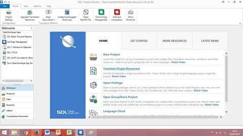 Open package file
