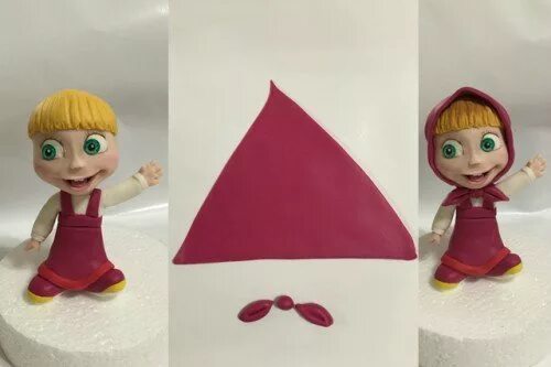 фигурки из мастики маша и медведь. как лепить машу и медведь. слепить из пластилина машу из мультика маша и медведь. маша лицо. маша из мастики мастер класс.