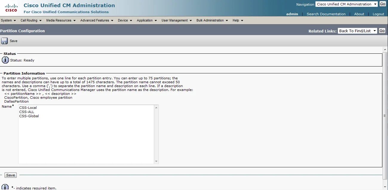 Partition name