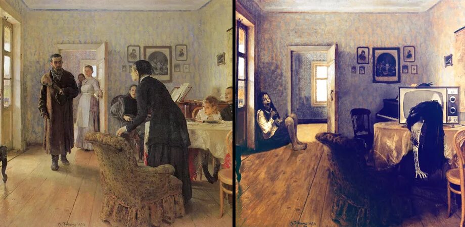 Картина не ждали. Илья Репин не ждали. Картина неждали Репина. Картина Ильи Репина не ждали. «Не ждали» и.Репин (1884—1888).