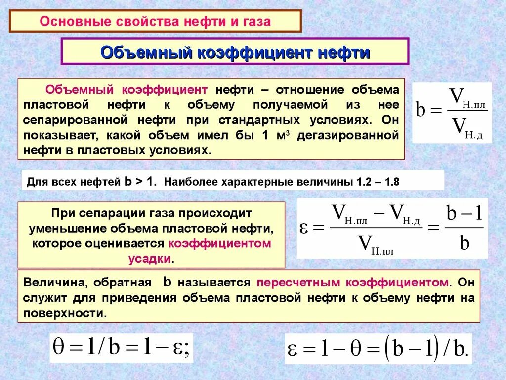 Плотность газа это величина. Объемный коэффициент нефти формула. Объемные коэффициенты нефти и газа. Объемный коэффициент газа формула. Объемный коэффициент пластового газа.