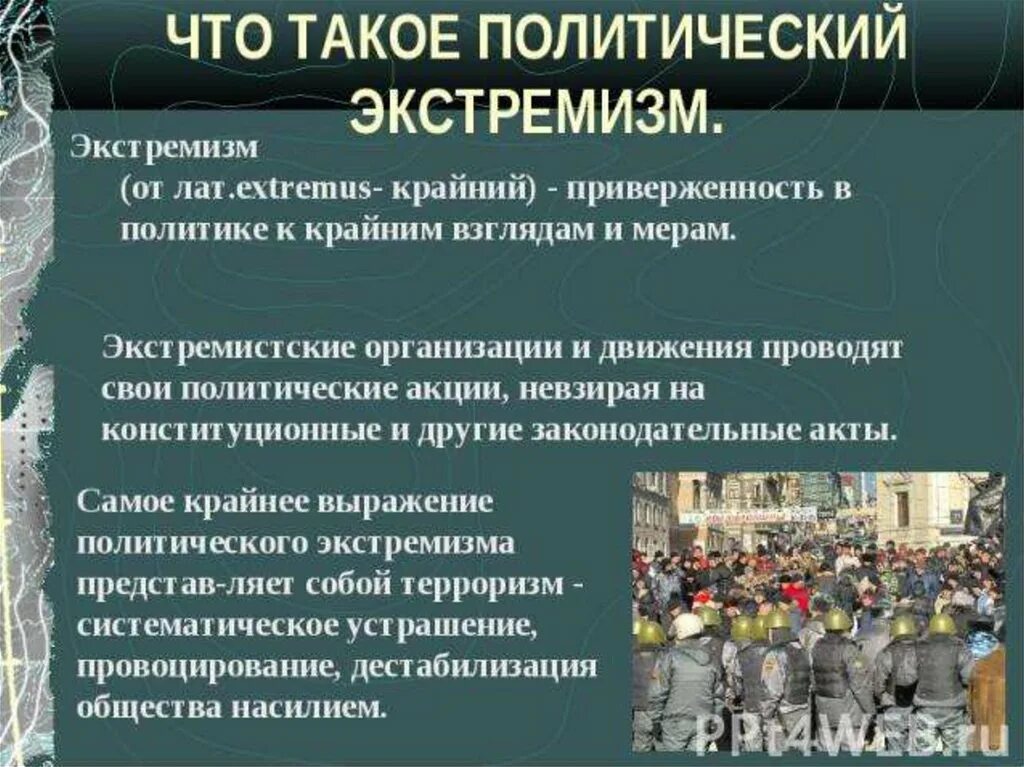 Выражение экстремистской идеологии крайне. Политический экстремизм. Политически йэкстримизм. Виды политического экстремизма. Понятие политический экстремизм.