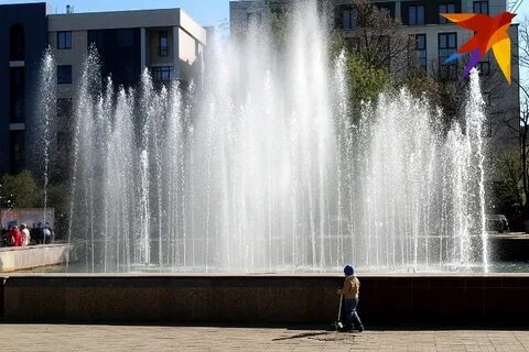 Открытие фонтанов в твери