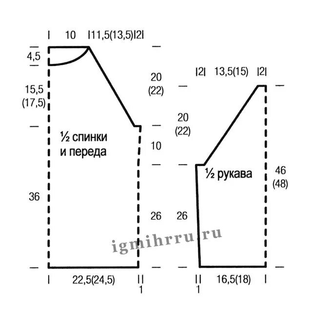 Рукав реглан вязание спицами снизу схема. Схема вязания реглана снизу спицами. Выкройка вязания спицами реглан 44 размер для женщин. Выкройка вязаного жакета с рукавом реглан.