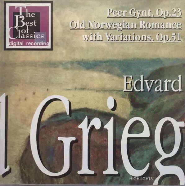Grieg peer. Peer Gynt (1-12) & old Norwegian.