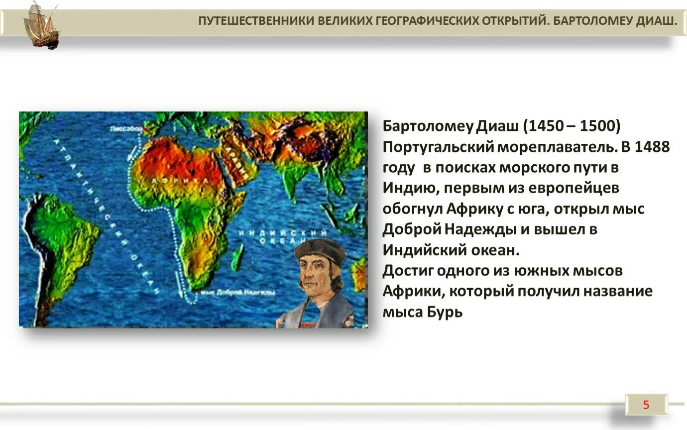 Географические открытия сообщение 4 класс. Великие географические открытия Диаш. Бартоломеу Диаш Великие географические. Бартоломео Диаш географические открытия 5. Географическое открытие Диаша.