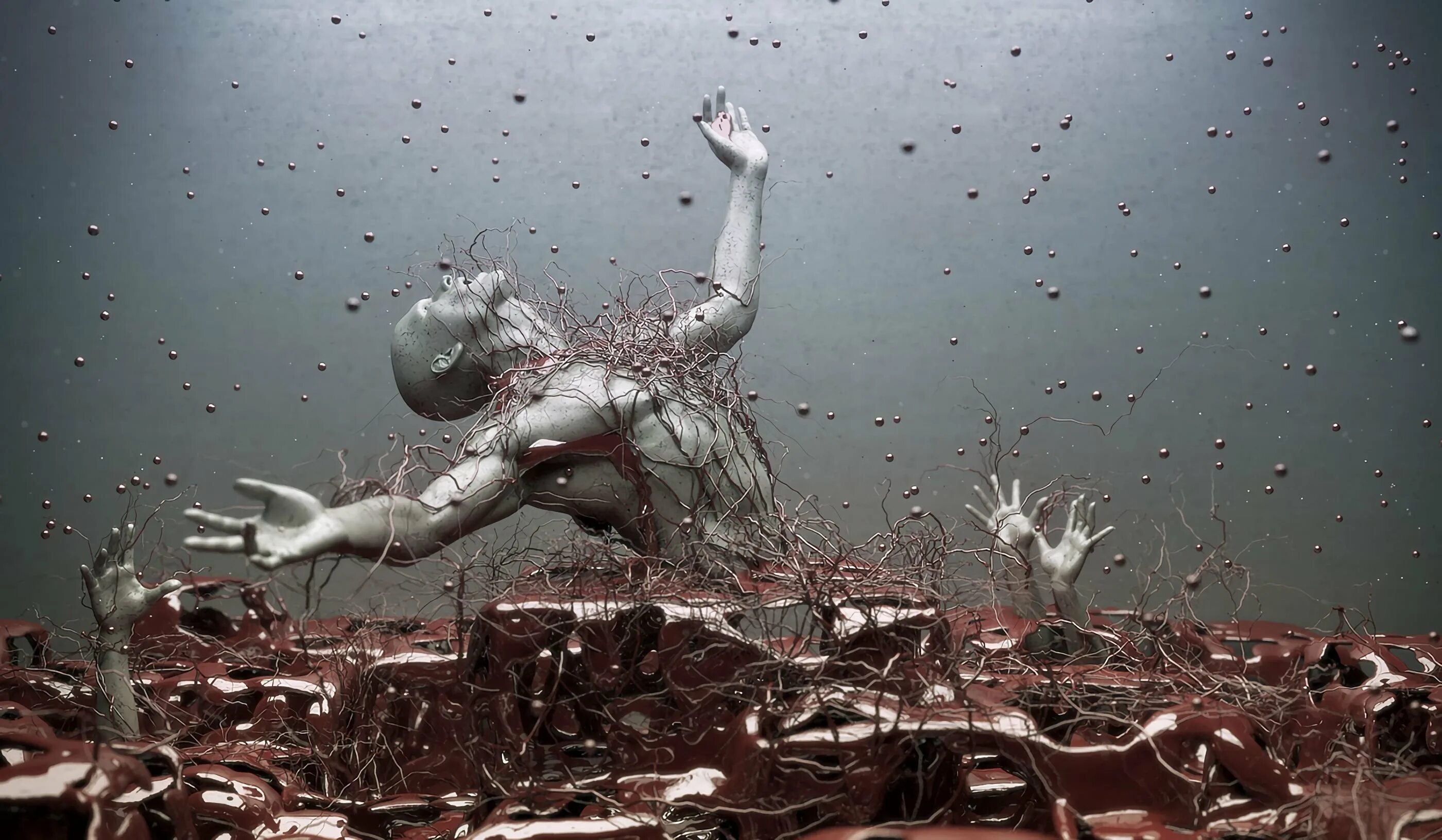 Человек растаял. Цифровые скульптуры Адама Мартинакиса. Adam martinakis скульптуры...