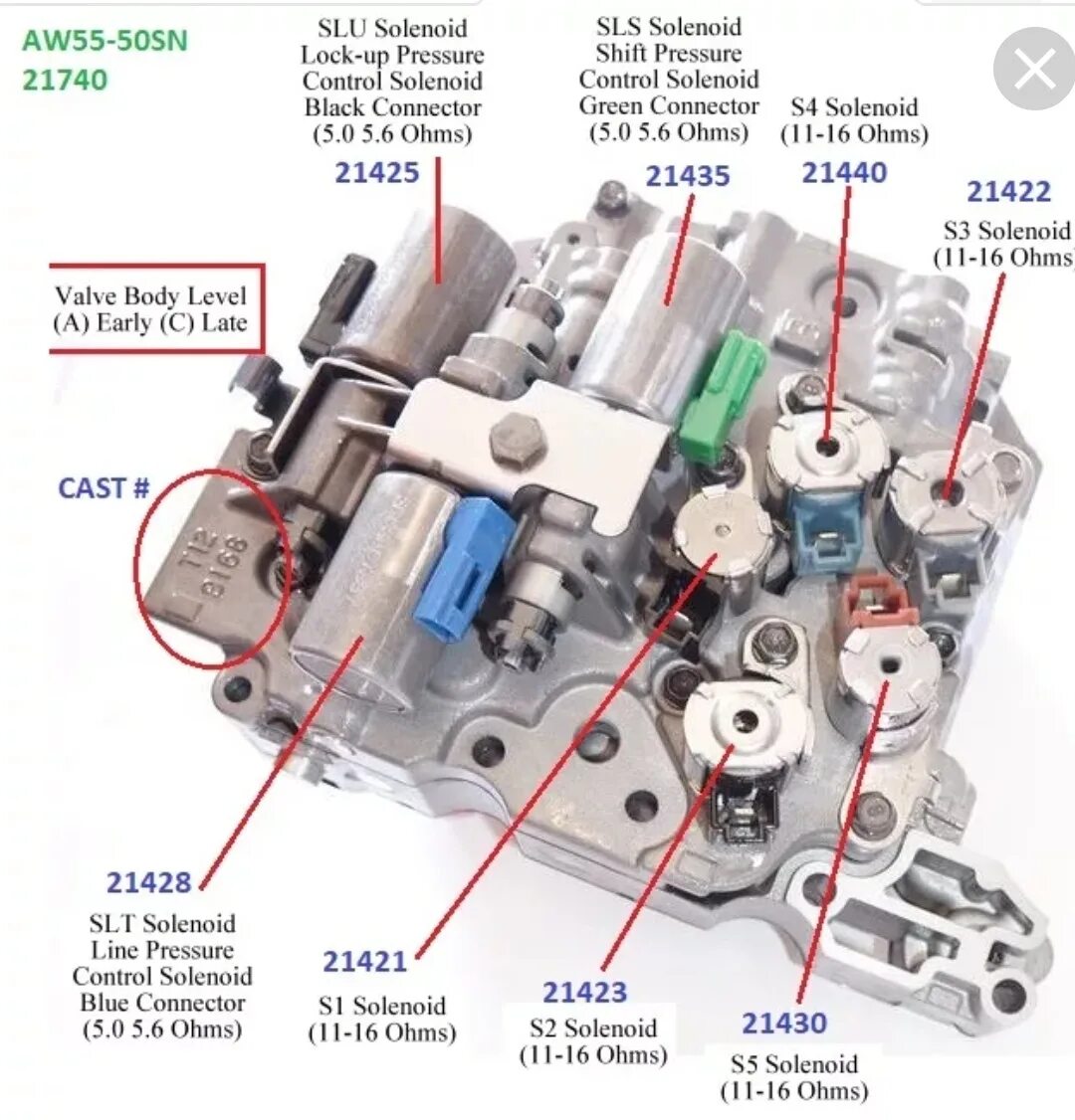 Соленоиды гидроблок АКПП Айсин 55 51. Соленоид блокировки гидротрансформатора a6mf2. Гидроблок AISIN 55 50. Соленоиды АКПП AISIN 55 51 SN 2 скорость. Неисправность соленоида