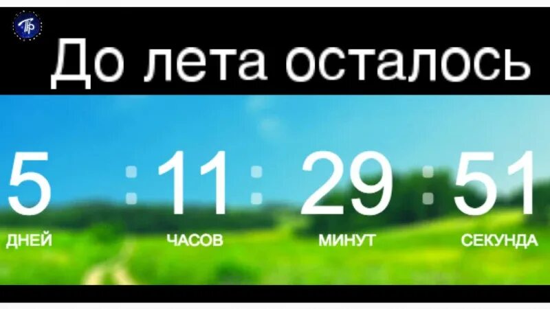 Сколько дней часов минут осталось до лета