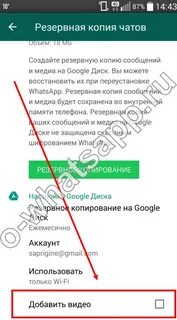 Резервная копия ватсап на гугл диске