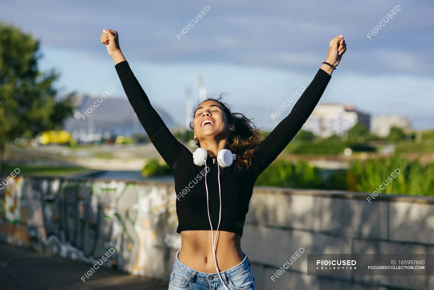 Hands up girl