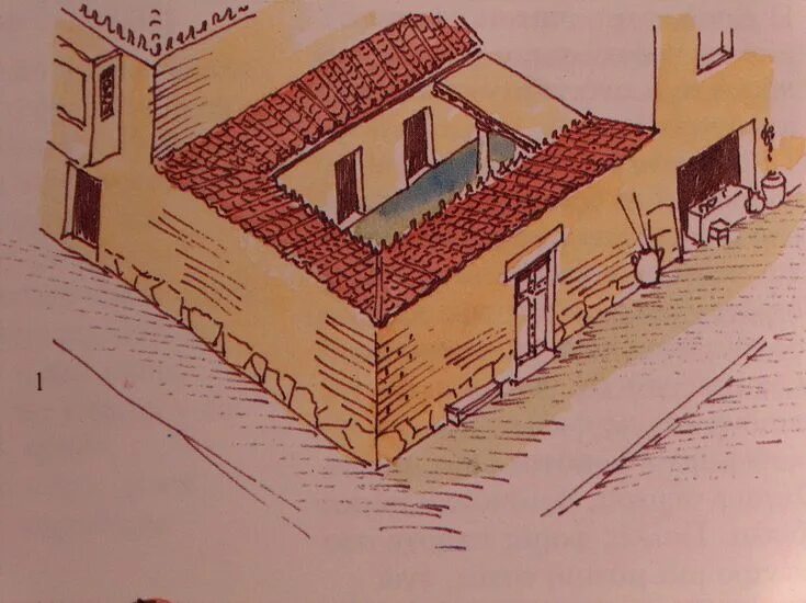 Как выглядели дома в древней греции Ancient greek house design Ancient greek architecture, Greek house, Roman archit