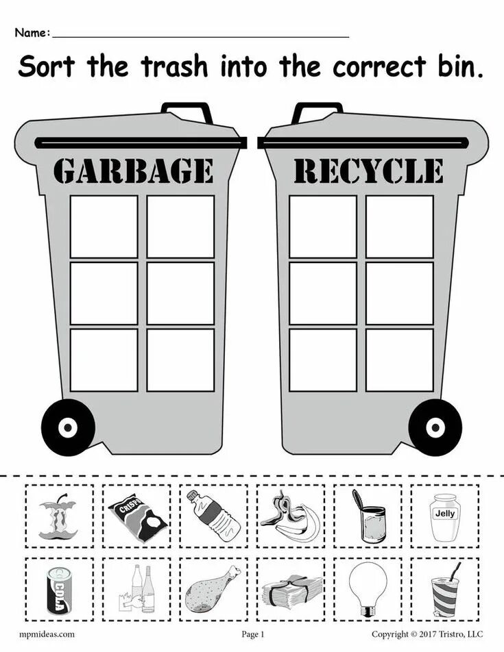 Non printable. Recycling Worksheets for Kids. Trash sorting for Kids. Урок Recycling. Sorting Trash Worksheets for Kids.