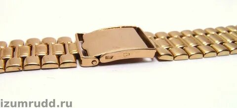 Застежка на золотых часах