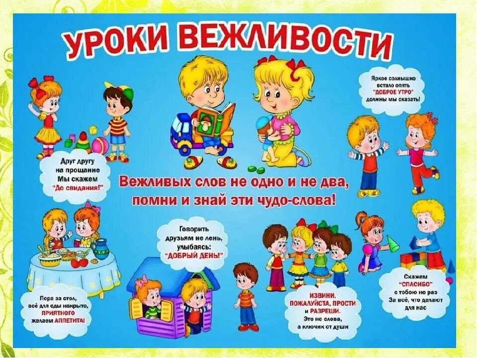 Правила для детей в картинках