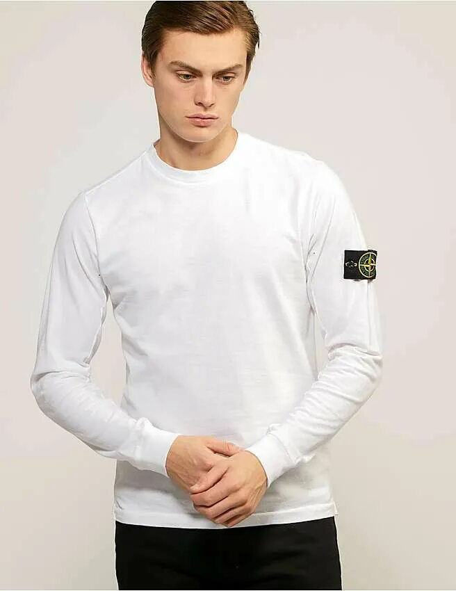 Белый stone island. Лонг стон исланд. лонгслив стон айленд белый. белый лонгслив stone island. stone island long sleeve.
