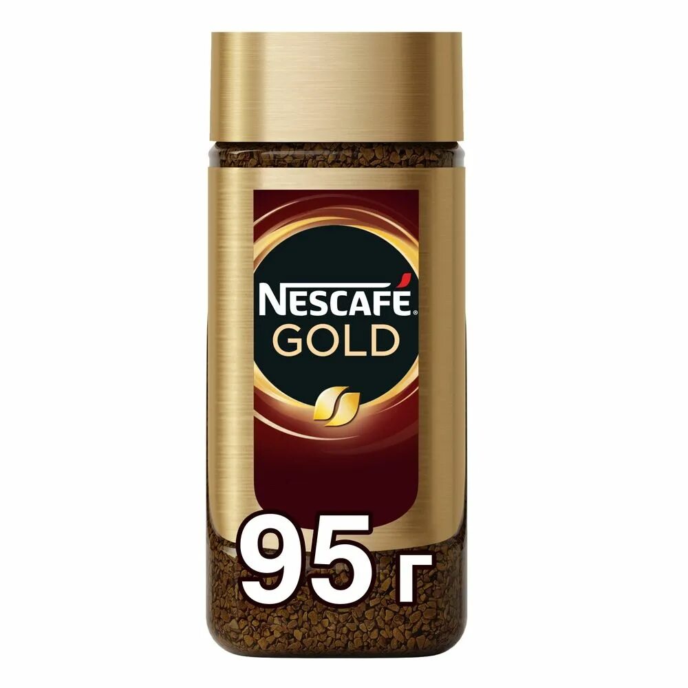 Кофе Nescafe Gold, 95гр. Кофе Нескафе Голд 95г ст/б. Кофе Нескафе Голд 95 гр. Кофе Nescafe Gold 95г ст/б.