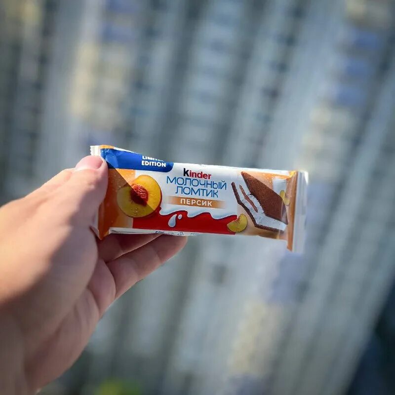 молочный ломтик с персиком