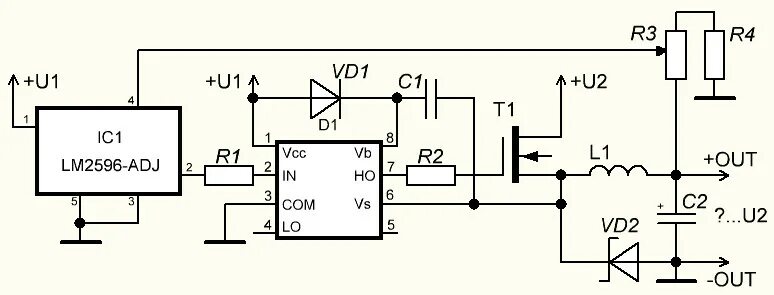 18 f lm. Понижающий DC-DC преобразователь lm2596 схема. Lm2596 схема включения с регулировкой. Lm2596s схема включения внешний ключ. Lm2596 DC-DC схема.