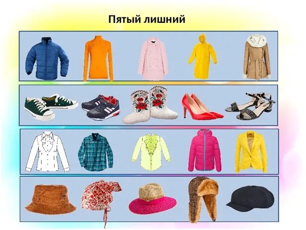Обновите предмет одежды. Одежда обувь головные уборы. сезонная одежда для детей. одежда обувь головные уборы для детей. предметы одежды для дошкольников.