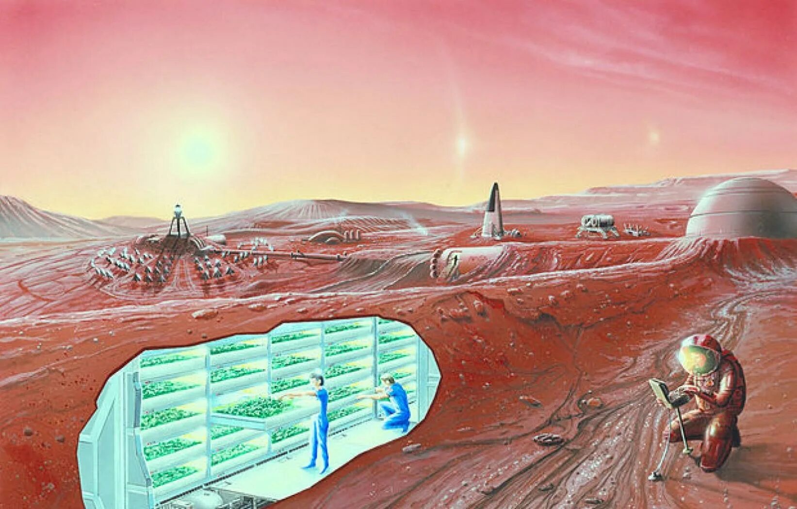 На какой планете возможна жизнь. Колонизация планет Марс. Марс Планета колонизация. База на Марсе будущего.