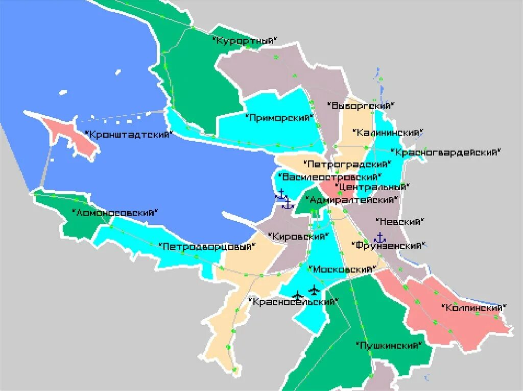 Городские округа санкт петербурга