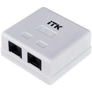 Rj 45 розетка двойная экранированная