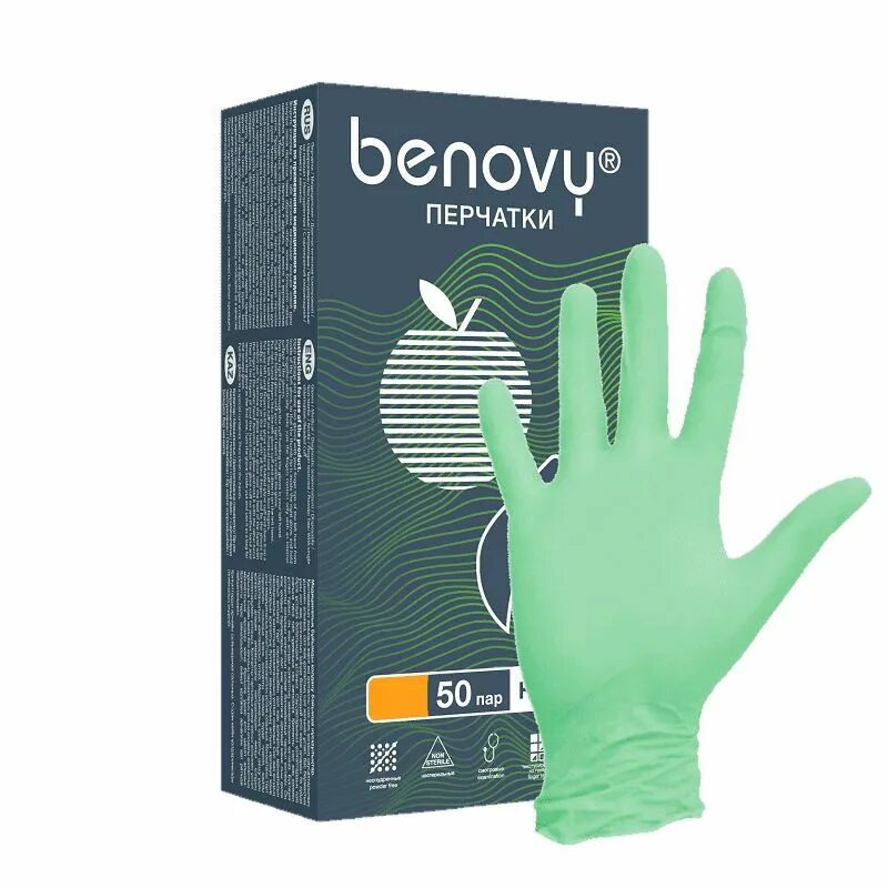 Benovy перчатки купить. Перчатки нитриловые Benovy XS зеленые. Перчатки нитриловые черные l (уп. 50 Пар) Benovy. Перчатки Benovy нитриловые (зеленый) уп. 50 Пар. Перчатки Бенови черные нитрил.
