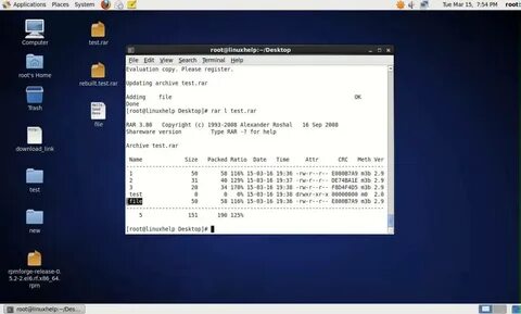 Rar linux