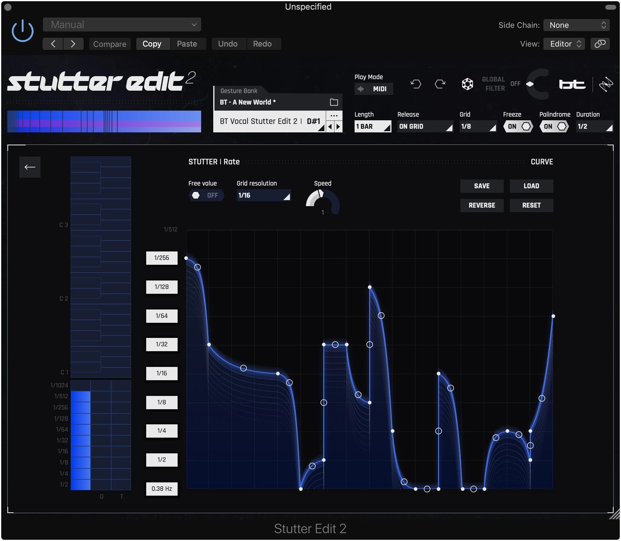 Curve editor