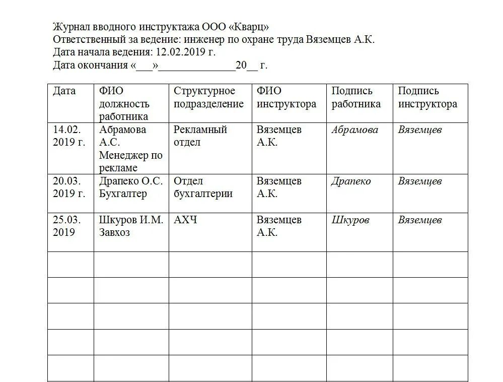 Журнал регистрации инструктажа по охране труда. Журнал вводного инструктажа по охране труда. Журнал по инструктажу по охране труда. Пример заполнения журнала инструктажей по охране труда. Журнал ведения действий