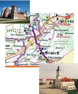 Несвиж на карте